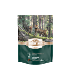 Полнорационный сухой корм для котят, кормящих и беременных кошек BREEDER’S WAY Kitten &Mother 34/14, из индейки, 1,8 кг Полнорационный сухой корм для котят, кормящих и беременных кошек BREEDER’S WAY Kitten &Mother 34/14, из индейки, 1,8 кг